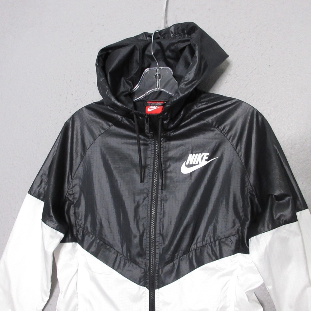 Nike Sportswear Jacket Women XS Windrunner Lightweight‎ Running Y2K Vented Hood